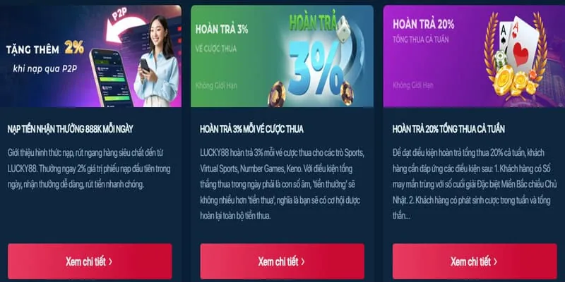 Hoàn trả cược hàng tuần VMAX8